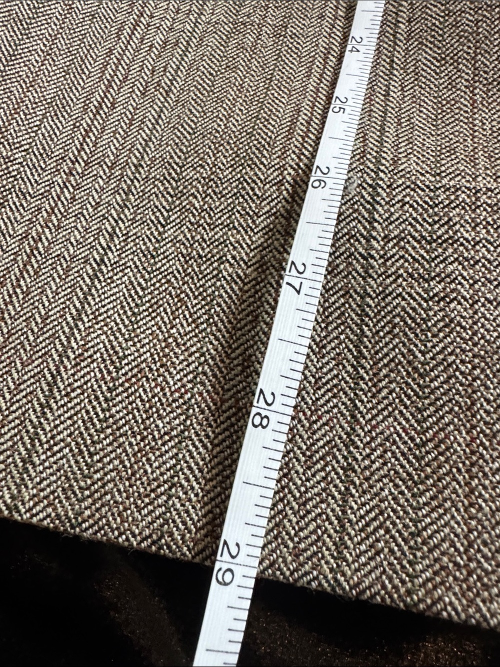 Banana Republic Neutral Plaid Wool-Blend Blazer - Picture 13 of 15
